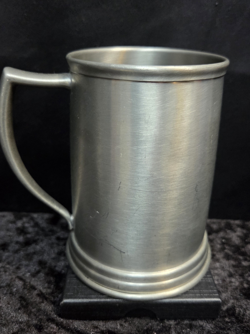 Vintage Stieff Clear-Bottomed Pewter P-28Tankard Mug